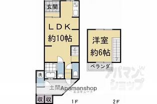 京都府京都市東山区小松町【一戸建】の間取り