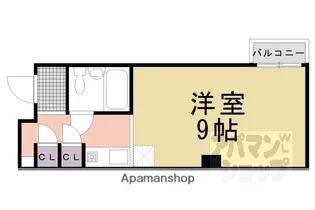 オークリッチ烏丸【304号室】の間取り