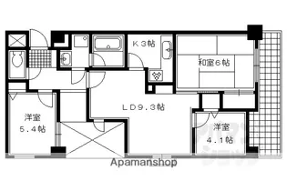 藤和シティホームズ御池【503号室】の間取り