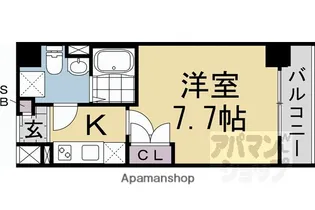 ザ パークレジデンス京都駅前【504号室】の間取り