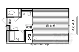 セジュール芝山【207号室】の間取り