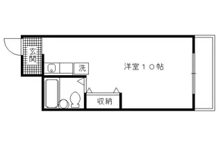 中書島第四ハッコウハイツ【109号室】の間取り