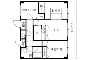 ルミエール森東【103号室】の間取り