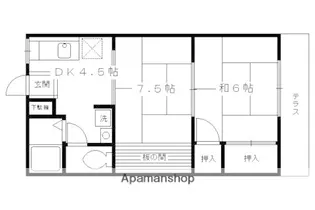 ペアシティ淀【203号室】の間取り