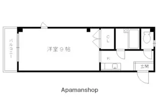 ハウスオブローゼ【209号室】の間取り