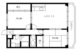 オークアイランド【1階】の間取り