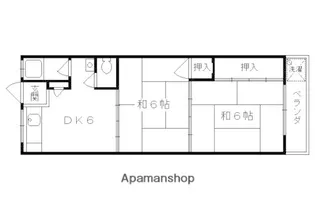 レジデンス菱屋【201号室】の間取り