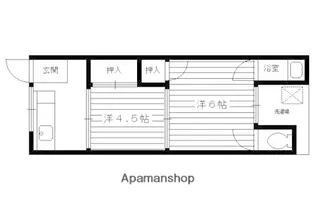 南郷マンション 西【01号室】の間取り