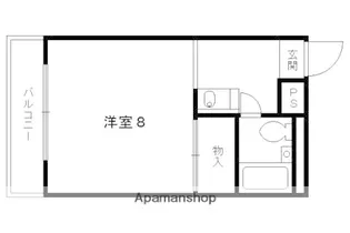 「パレス桃山」【307号室】の間取り