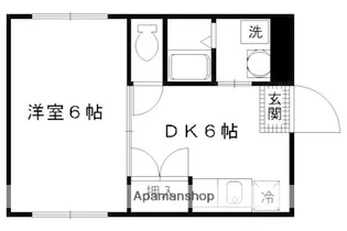 ハイム光月【101号室】の間取り