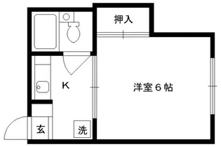 みつまるマンション【304号室】の間取り