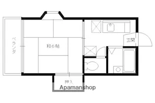 TOWNY JOY【201号室】の間取り