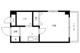 グリューネバルト桃山【406号室】の間取り