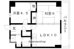 TWIN’S SQUARE EAST【2階】の間取り
