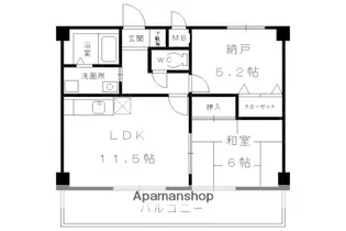 ヴェルドミール【403号室】の間取り