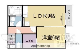 セジュール南堅田【203号室】の間取り