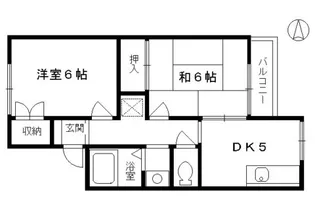 第三芳月ハイツ【2階】の間取り