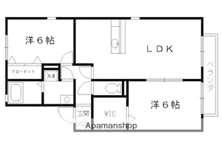ディアコートつかせ【101号室】の間取り