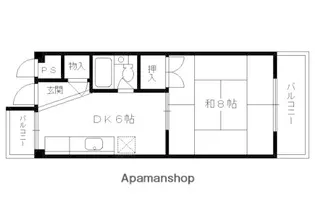 ハイツ小園【302号室】の間取り