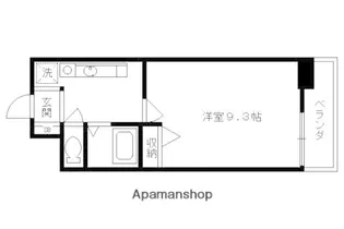 ザ・ブセナ稲荷新道【402号室】の間取り