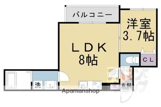 山科HATCH京都薬大前【3階】の間取り