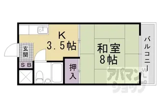 西浦マンション【3階】の間取り