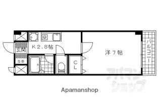 オリオンコート【4階】の間取り