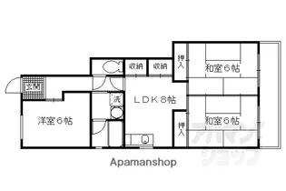 3DKの間取り画像