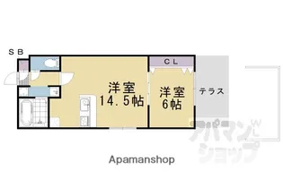 菊岡家新町館【101号室】の間取り