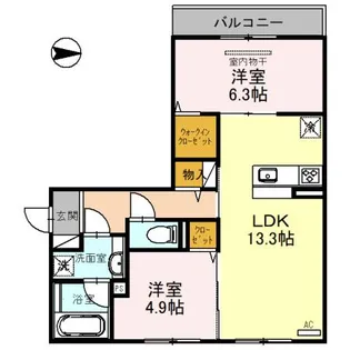 SINFONIA【2階】の間取り