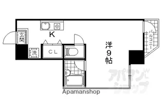 エミネンスコート瀬田【201号室】の間取り