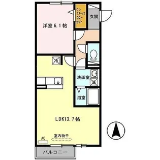 フィエスタ 2号館【2階】の間取り