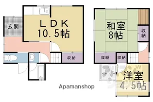京都府京都市山科区大塚野溝町【一戸建】の間取り