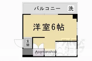 1Rの間取り画像