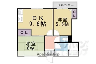 メゾンソレーユ【202号室】の間取り