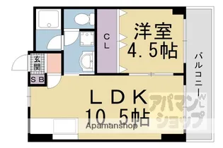 メゾン皇子が丘【403号室】の間取り
