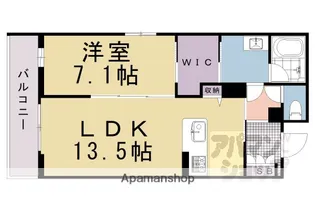 シャーメゾン環【205号室】の間取り