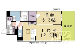 シャーメゾン環【101号室】の間取り