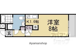 TURIET【204号室】の間取り