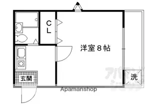 スペースシンシア【106号室】の間取り