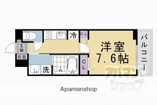 ウエスト コミタリアIII【204号室】の間取り