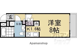 TURIET【204号室】の間取り
