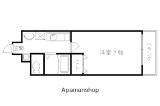 ROYAL烏丸【1004号室】の間取り