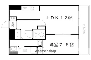 KDXレジデンス西大路【11階】の間取り