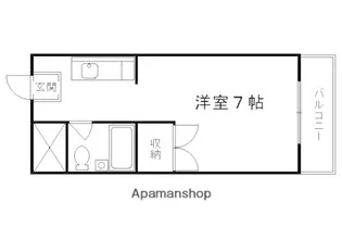 イーグルハウス【205号室】の間取り