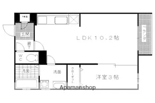 ウィンド・フィル【203号室】の間取り