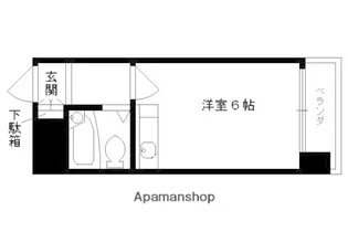 朝日プラザ鴨川【512号室】の間取り