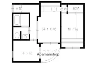 ハヤシマンション【202号室】の間取り