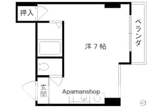 プレステージ【4F号室】の間取り
