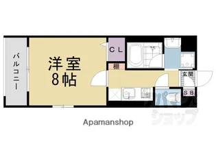 HIGASHIYAMA綏正【204号室】の間取り